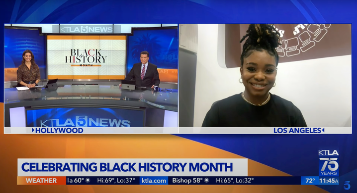 KTLA Celebrating Black History Month with Different by Journey Carter